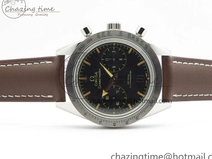 0208 Speedmaster ’57 Co-Axial OMF 1:1 Best Edition Black Dial A9300 (Free Leather Strap) Cozy 8137